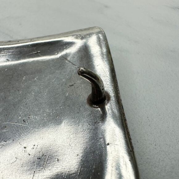 Vintage 1995 Western Rhinestone Belt Buckle Flower Scroll Silver ✨ - Picture 11 of 11